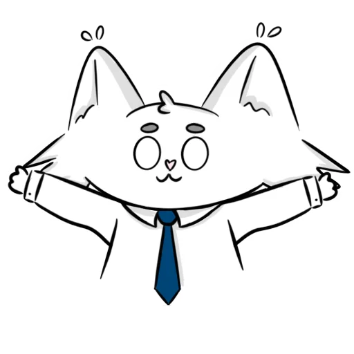 Telegram Sticker «Мяу-Мяу котик Инспурер» 🤗