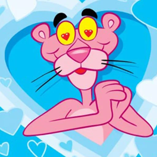 Эмодзи Pink Panther ❤️