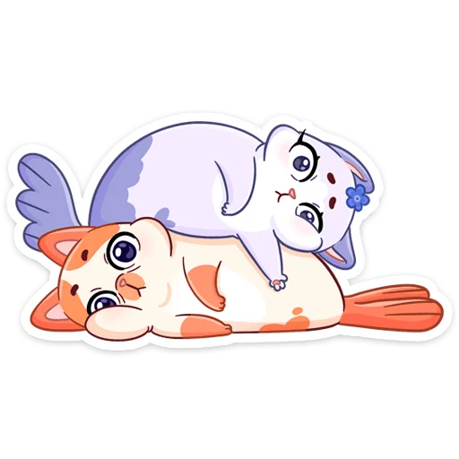 Миу-Мяу и Кусалочка emoji 😤