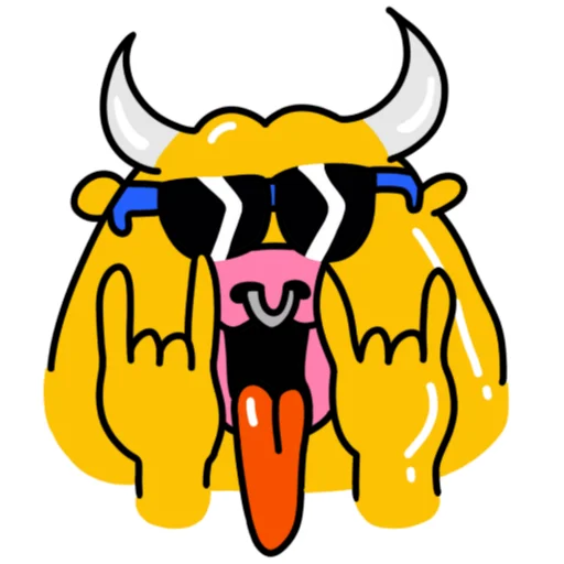 Metall Bull emoji 👨‍🎤
