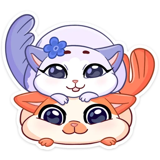 Миу-Мяу и Кусалочка emoji ☺️