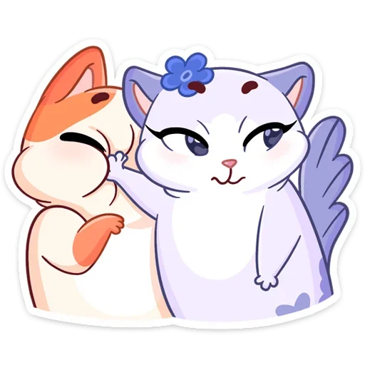 Миу-Мяу и Кусалочка emoji 😒