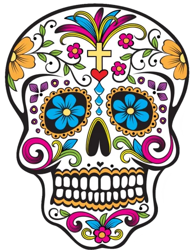 Telegram stikerlari Mexican Skulls