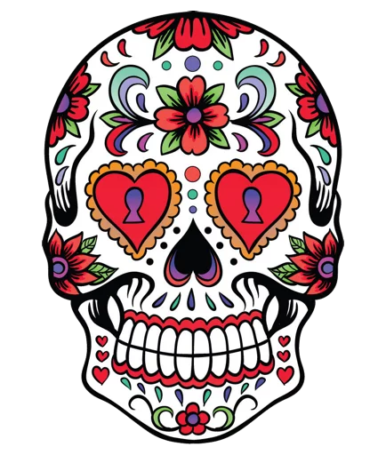 Mexican Skulls stiker 😍