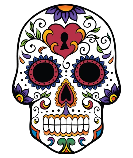 Mexican Skulls emoji 💘