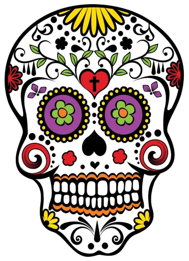Telegram Sticker «Mexican Skulls» 😉