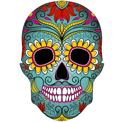 Telegram Sticker «Mexican Skulls» 😄