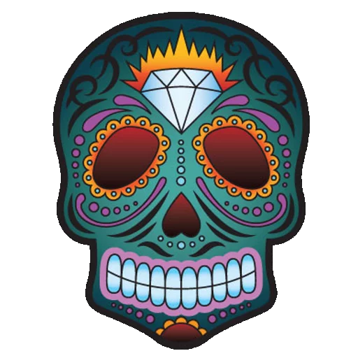 Mexican Skulls emoji 😡