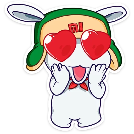 Telegram stiker «Кролик Mi Rabbit » 😍