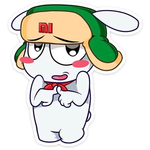 Telegram Sticker «Кролик Mi Rabbit» ☺️