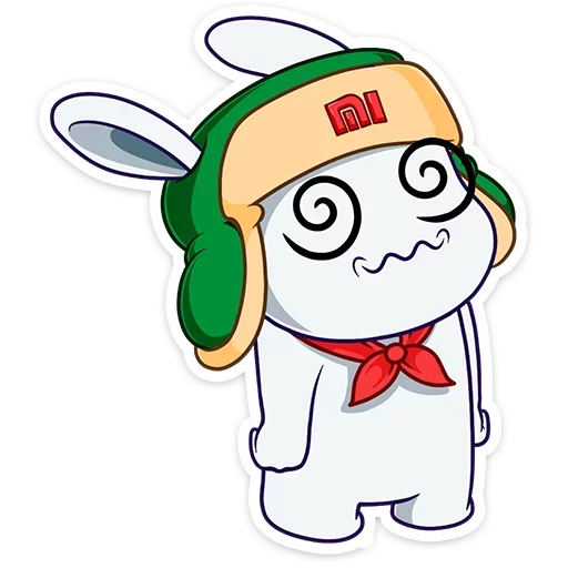 Telegram stiker «Кролик Mi Rabbit » 😵