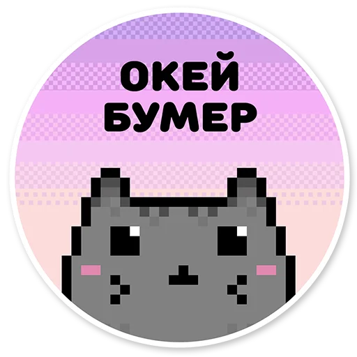 misanthropic cat stiker 😎