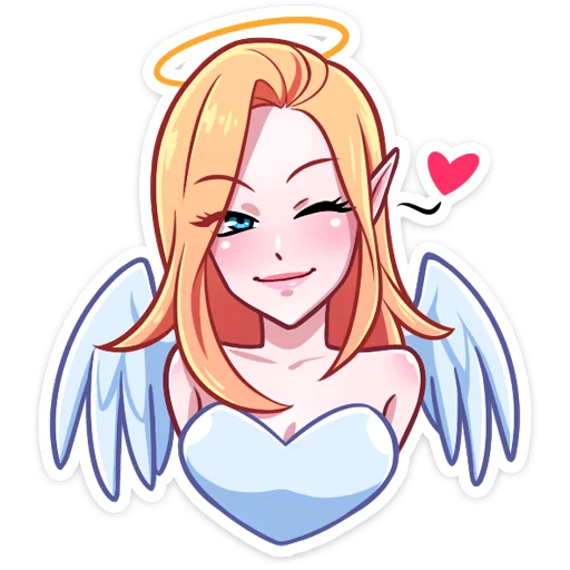 Telegram Sticker «Ангелица» 😉