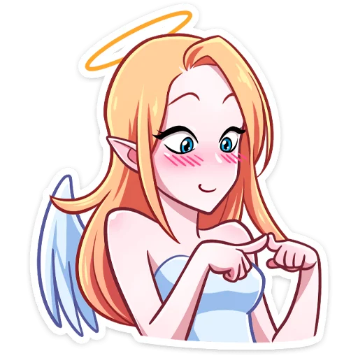 Telegram Sticker «Ангелица» 😇
