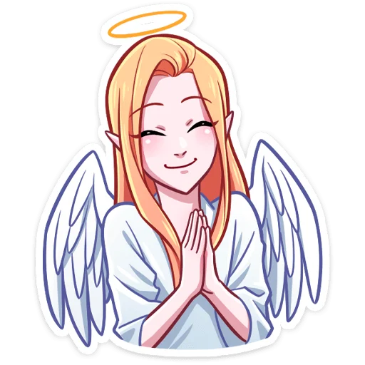 Telegram Sticker «Ангелица» ☺️