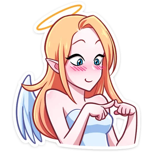 Telegram stiker «Ангелица без надписей» 👼