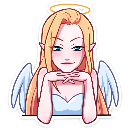 Ангелица без надписей emoji 😒