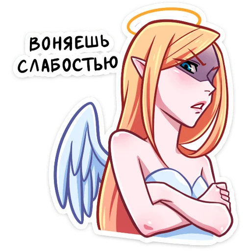 Стикер Telegram «Ангелица» 🙅‍♂️