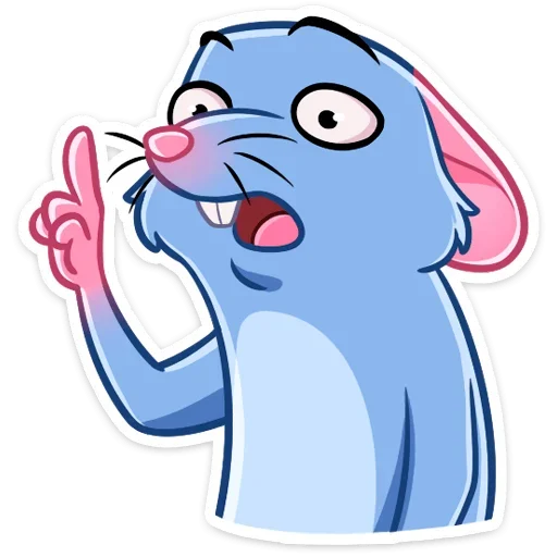 Telegram Sticker «Мистер Крыс» ☝️