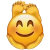 Эмодзи emoji gg mix 🦶