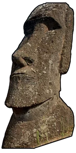 Telegram Sticker «Moai | Моаи» 🗿