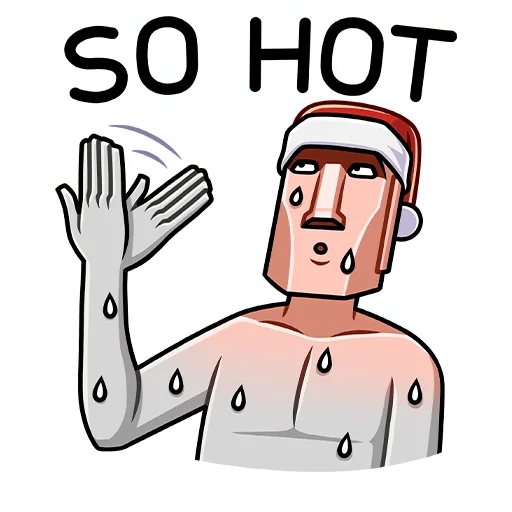 Telegram Sticker «Моаи Сноун» 🗿