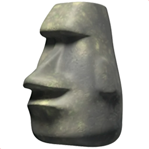 Стікер Telegram «Moai» 🗿
