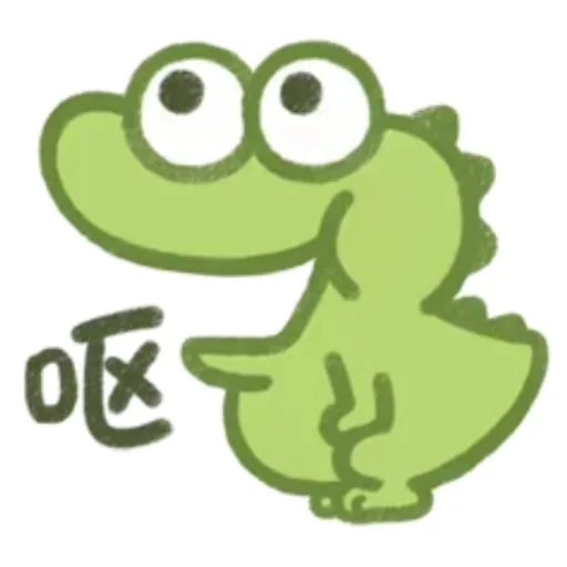Cute Crocodile stiker 🤮