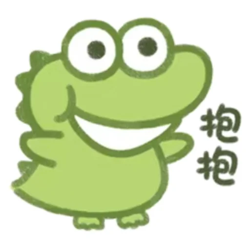 Cute Crocodile stiker 🙂