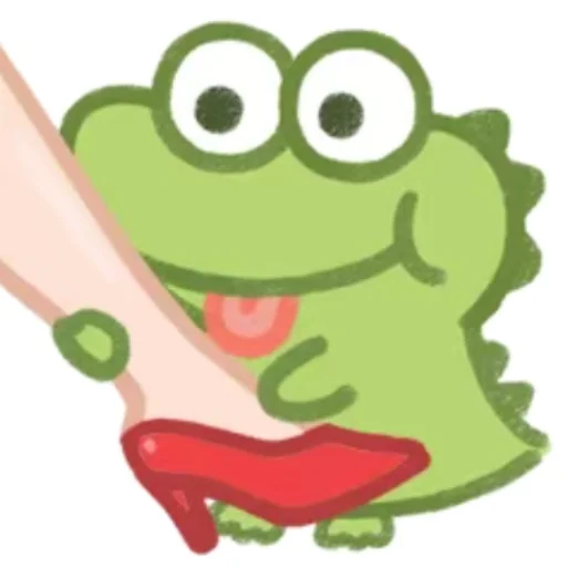 Стикер Telegram «Cute Crocodile» 👅