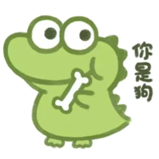 Cute Crocodile stiker 🐶