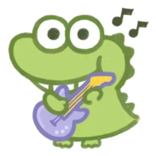 Cute Crocodile stiker 🎸