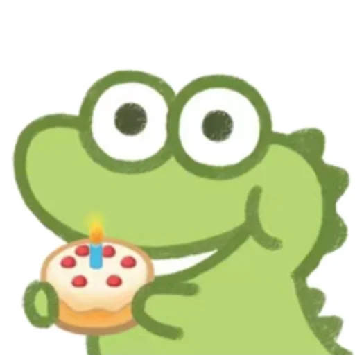 Cute Crocodile stiker 🎂