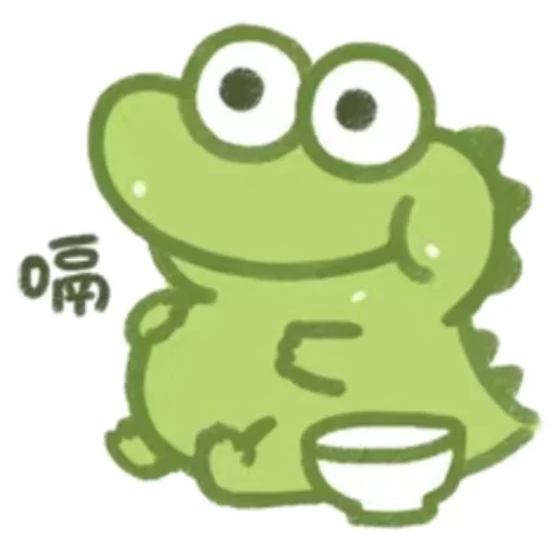 Cute Crocodile stiker 🍚