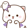 Емодзі телеграм #4 all mochipeachcats emojis