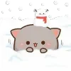 Telegram emoji «Xmas Mochi cats» ❄️