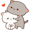Telegram emoji «Mochi cats» 😢