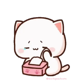 mochi peach cats №21 emoji 😢