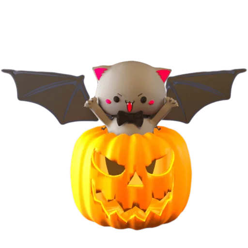 mochi peach cats - Halloween emoji 😝