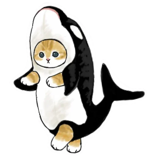 Коты mofu_sand  sticker 🦈