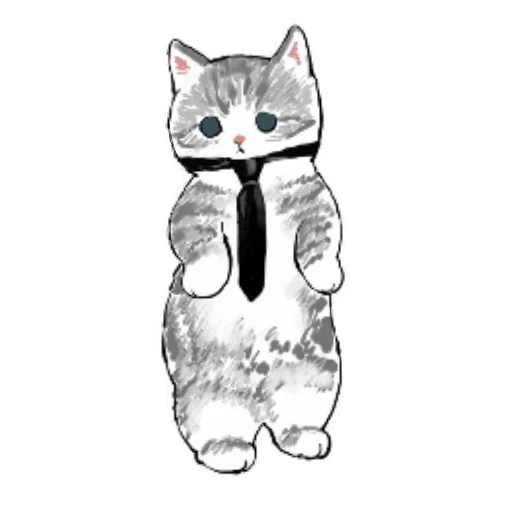 Telegram stiker «Коты mofu_sand » 👔