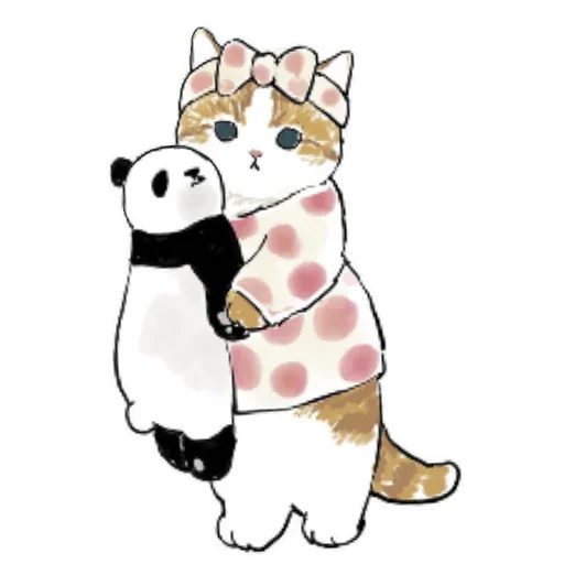 Коты mofu_sand sticker 😴
