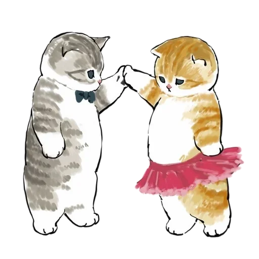 Telegram stiker «Коты mofu_sand » 🕺