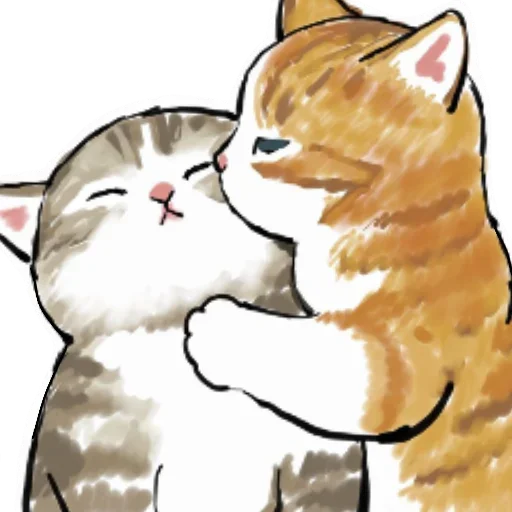 Telegram stiker «Коты mofu_sand » 😘