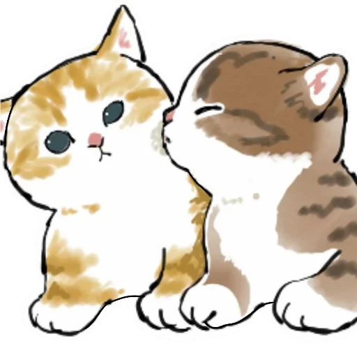 Коты mofu_sand  stiker 😘