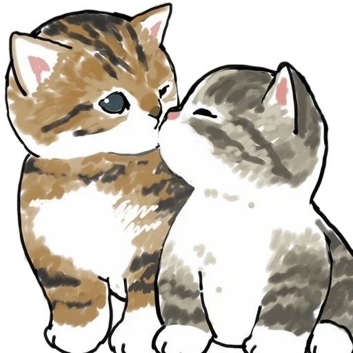 Telegram stiker «Коты mofu_sand» 