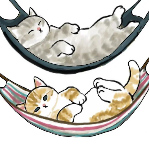 Коты mofu_sand  stiker 😴