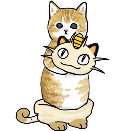 Коты mofu_sand  stiker 😼