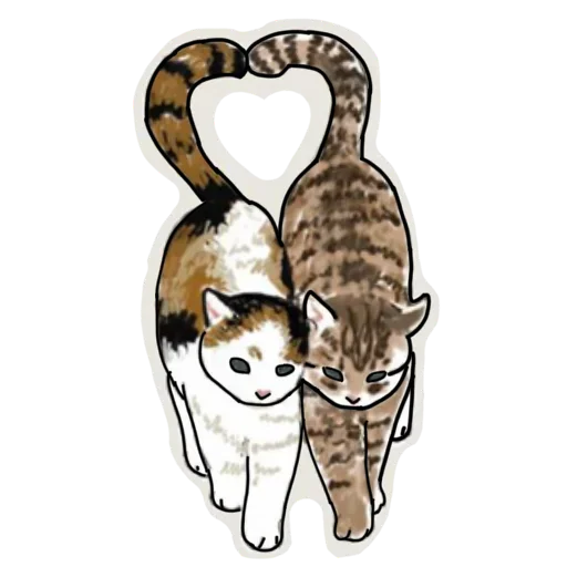 Коты mofu_sand  stiker ❤