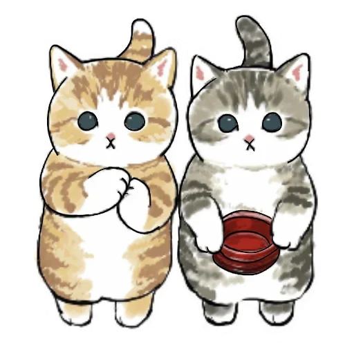 Коты mofu_sand  stiker 👯‍♀